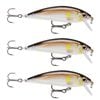 3x Rapala 7cm X Rap Countdown Sinking Minnow Fishing Lures - Ayu
