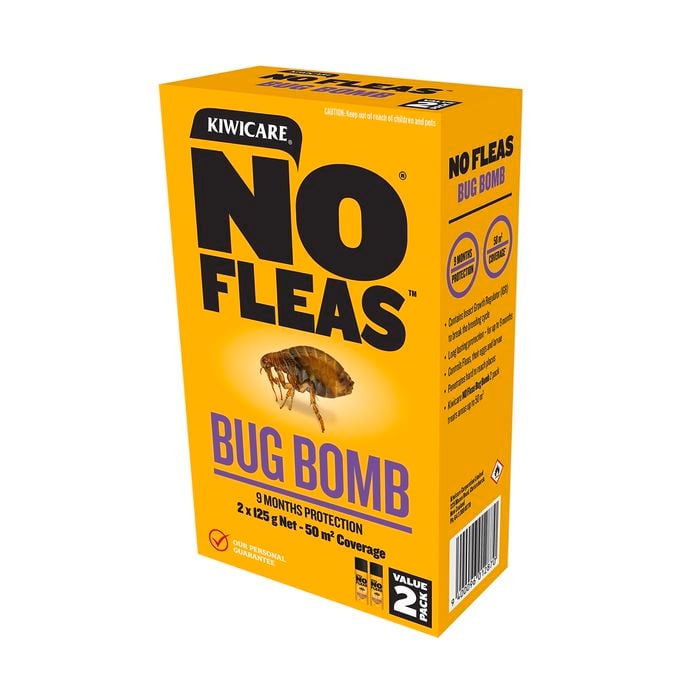 Kiwicare 125g NO Fleas Bug Bomb - 2 Pack