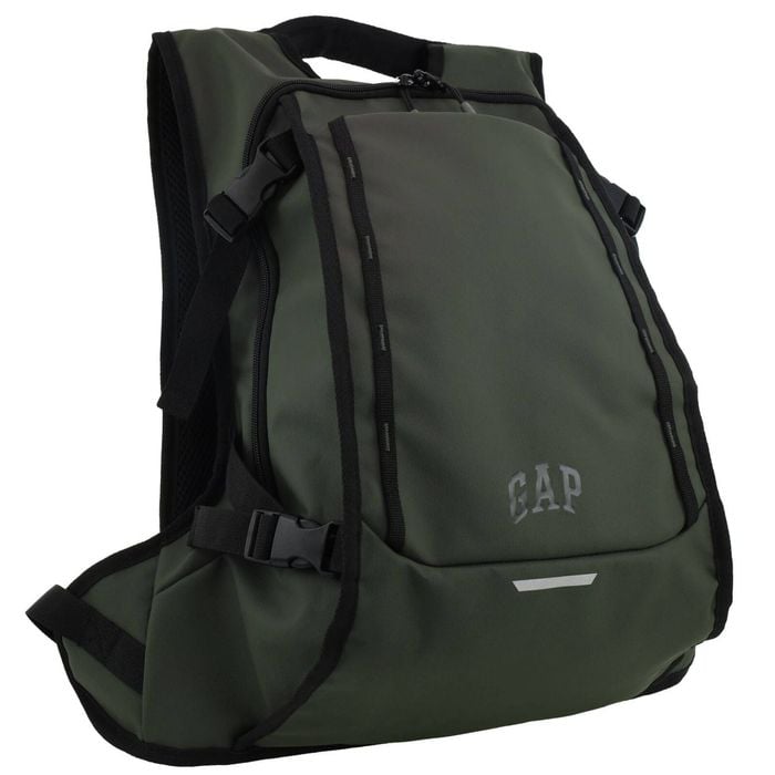 Gap Water Repellent Secure Travel Laptop Backpack Bag 30x55cm Khaki