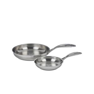 Premium Steel Induction 2 Piece Frying Pan Set 20 & 20x4cm Swiss Diamond