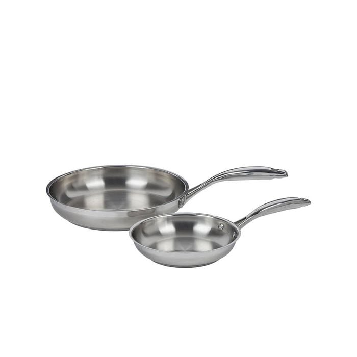 Premium Steel Induction 2 Piece Frying Pan Set 20 & 20x4cm Swiss Diamond