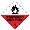 Pinnacle 270 x 270mm Poly Spontaneously Combustible 4 Sign