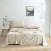 Dreamaker Micro Flannel Sheet Set King Bed Cream