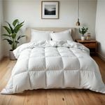 Royal Comfort 500GSM Goose Feather Down Quilt Duvet Queen White