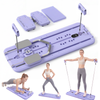 Maxu Foldable Pilates Reformer Board, Multifunction Home Workout Board, 204kg Max Load, Purple