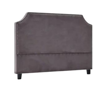 Malvern Velvet Headboard Dark Grey - Double