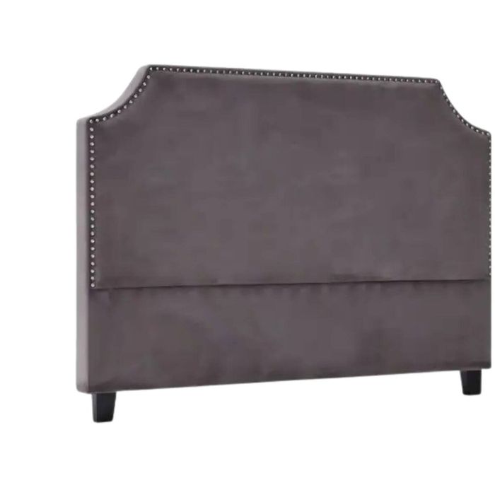 Malvern Velvet Headboard Dark Grey - Double