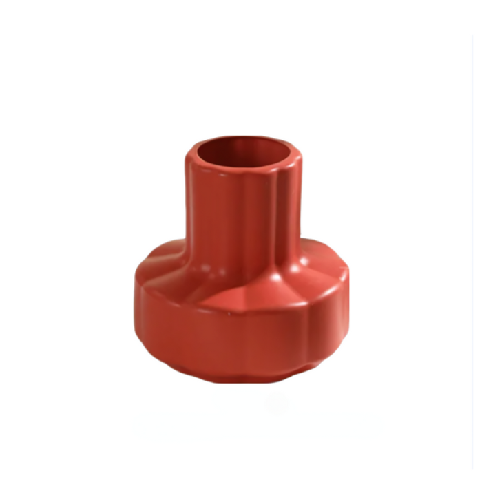 ANYDECO Flower Vase Coral Red Small Nordic Style Pot Home Decor