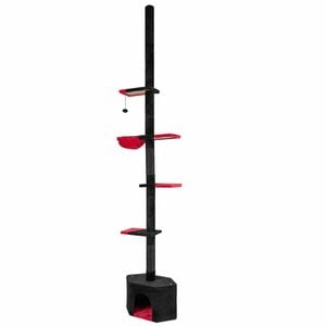 Costway 227-298cm Gothic Cat Tree Tower Floor To Ceiling Scratching Post