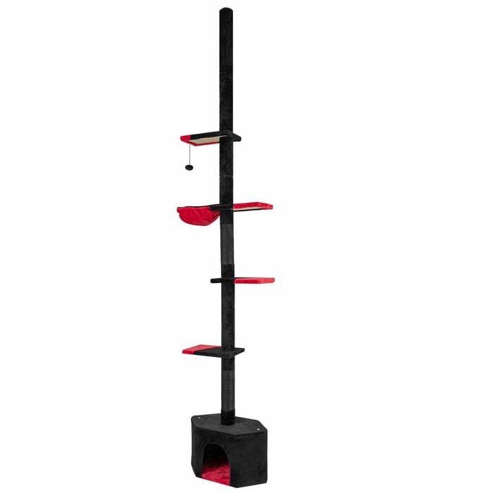 Costway 227-298cm Gothic Cat Tree Tower Floor To Ceiling Scratching Post