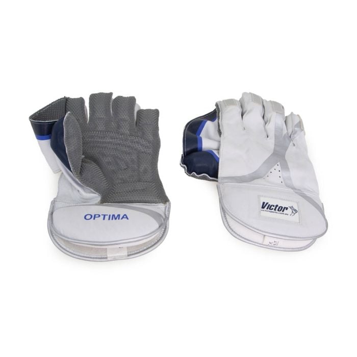 Victor Sports Wicket Keeping Gloves Leather Palm Padded Superior Adult