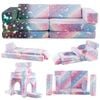 Costway 10pcs Luminous Foldable Sofa W/washable Flannel Cover