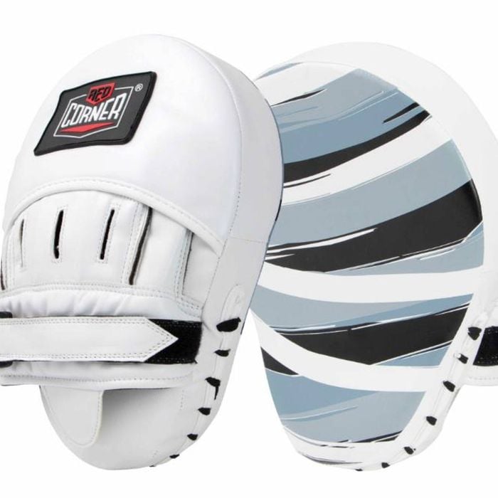 RCB Red Corner Boxing Womens Sparring Focus Pads - Stripes Black
