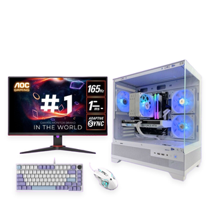 Gaming PC Bundle AMD AM5 CX500 White