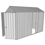 Build-a-Shed 1.5 x 3.0 x 2.3m Single Sliding Side Door Gable Shed - Zinc