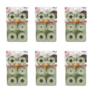 6x 6pc Topchef Silicone Heat Resistant Mould 26x18cm Shapes Assorted