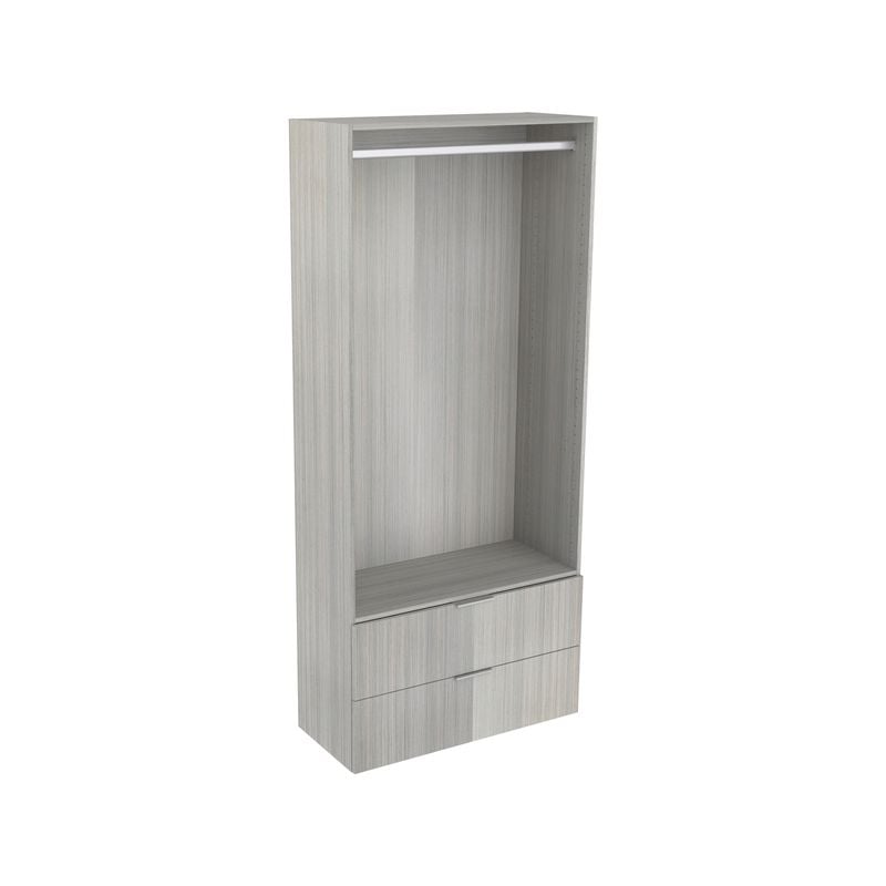 Lugna 2048 x 900 x 380mm Mist Hanging 2 Drawer Storage Cabinet