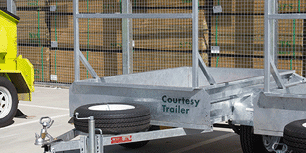 A Bunnings courtesy trailer