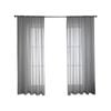 Windoware 500 x 213cm Light Grey Renzo Sheer Rod Pocket Curtain - 1 Pack