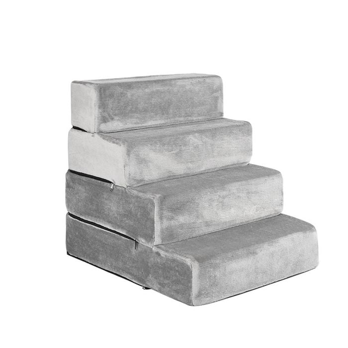 Pawz 71x53.3x61CM 4 Steps Pet Stairs Grey