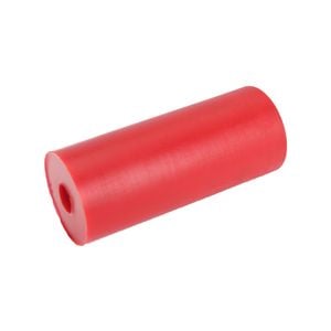 Sunrise Poly Soft Roller 4 1/2" Flat Bilge Roller 17mm Bore Red - Brps318