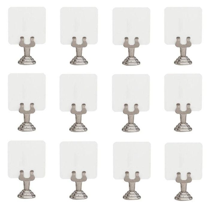 12 x Harp Shape Place Card Menu Holder - 35 x 25mm