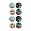 2x 4pc Maxwell & Williams Eloise Short Native Grace Ceramic Coaster Set Assorted