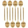 Argon Tableware Stainless Steel Dessert Spoons - 20cm - 4x Durable Rust Resistant Stainless Steel Dishwasher Safe Flatware Set