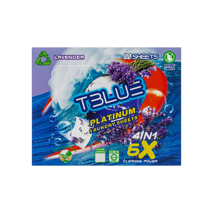 TBLUE Laundry detergent Sheet - Lavender 100 Sheets