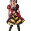 Disney Queen of Hearts Halloween Costume for Adults with Satin Dress and Tiara Headpiece - Red Colour, Small