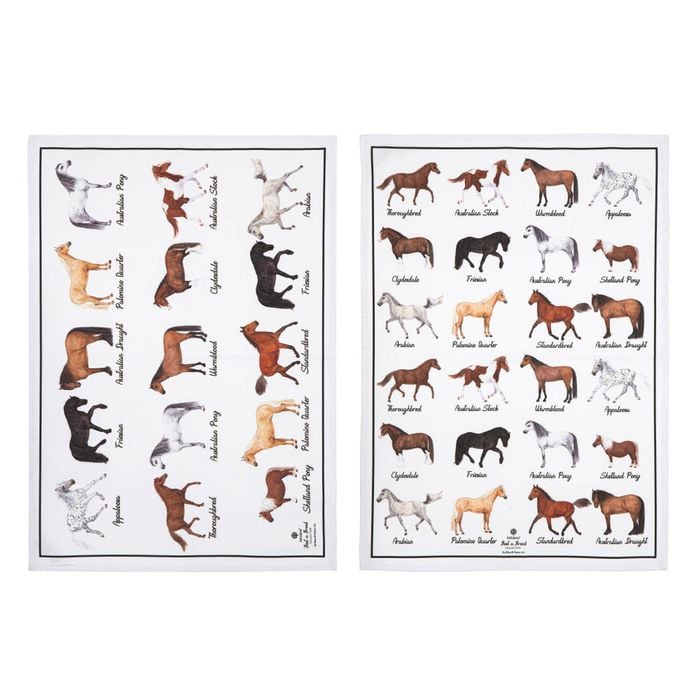 Ashdene Best Breed Horse Set Of 2 Kitchen Towels