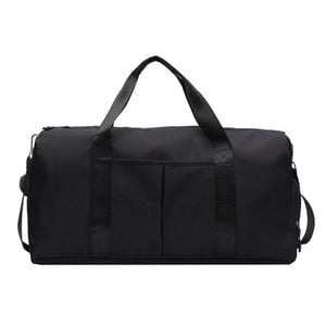Catzon Gym Duffel Bag Dry Wet Separated Large Capacity-black(s)