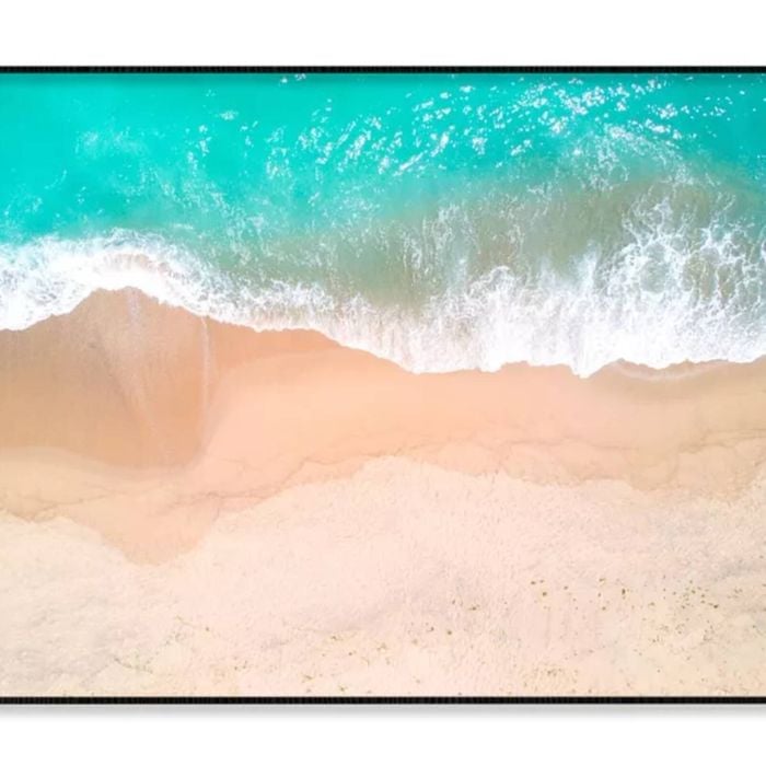 Aerial View Of Sandy Beach   Print 100% Australian Made 120x90cm  (Poster)