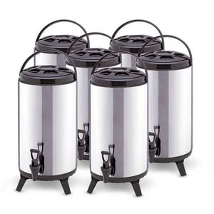 SOGA 6X 10L Portable Insulated Barrel Brew Pot with Dispenser