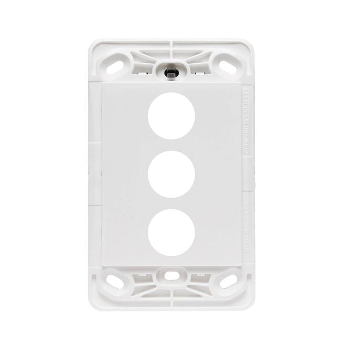 HPM White VIVO 3 Grid Only Gang Wall Switch