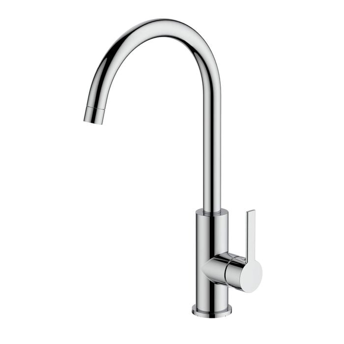 Greens Penny Chrome Gooseneck Sink Mixer All Pressure