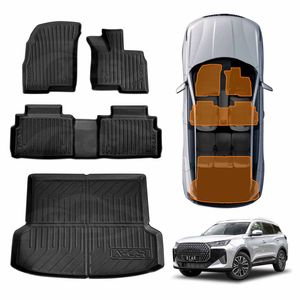 3d Floor Mats Boot Liner Set For Chery Tiggo 7 2025-onwards All Weather Heavy Duty Cargo Car Trunk Luggage Tray