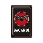 Nostalgic-Art Medium Sign Bacardi - Logo Black