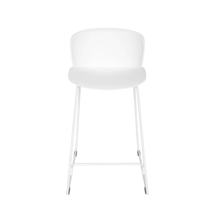 SK Designer Living | Byron Mid Back Stool - White