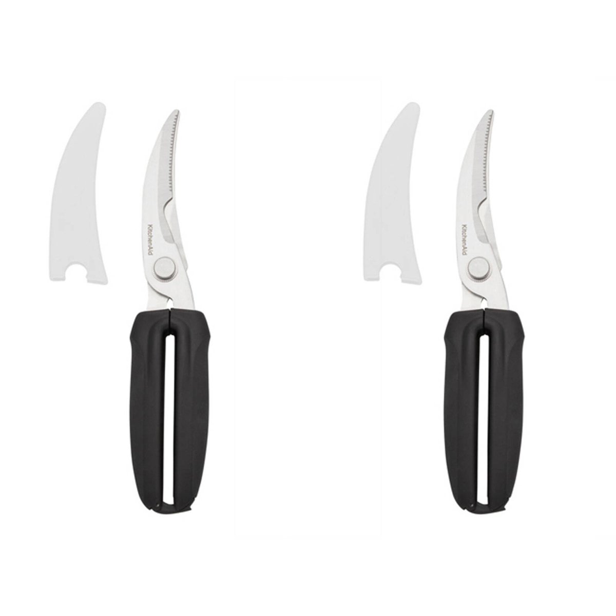 2PK KitchenAid Poultry Shears Stainless Steel Scissors 22.5cm - Black ...