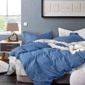 Ardor Mccallum Queen Bed Quilt Cover Set Blue