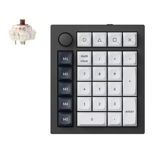 Keychron Q0 Max Rgb Black Custom Mechanical Number Pad - Brown Hot-swappable Switch [kbkcq0mm3]
