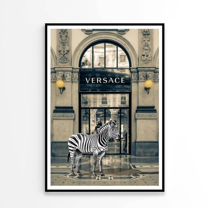 Luxury Fashion Store with Zebra Print 100% Australian Made 60x90cm (Poster)
