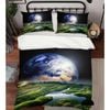 3D Blue Earth Mountains 31 Bed Pillowcases Quilt King Single Size