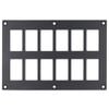 Switch Boss 12 Gang Black Aluminium Rocker Switch Mounting Panel