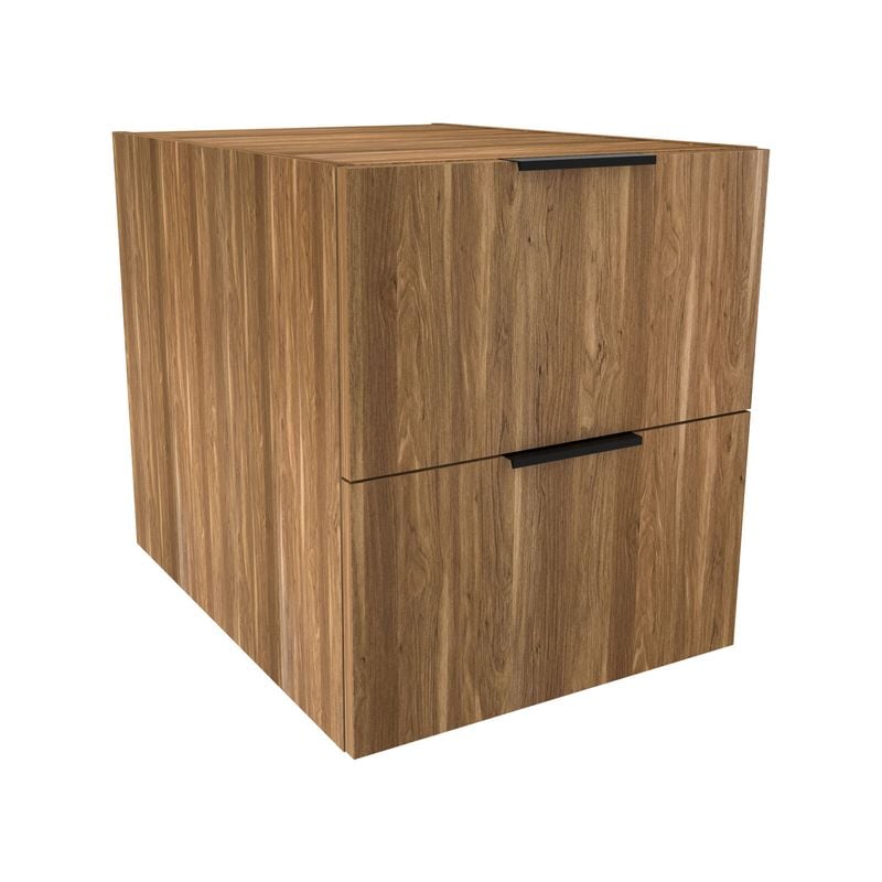 Lugna 512 x 450 x 580mm Cove 2 Drawer Storage Cabinet