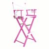 76cm Tall Director Chair - PINK HUMOR - Pink Humor | Pink,White | Beech Wood