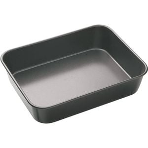 Mastercraft 39x28cm Heavy Base Deep Non-Stick Roasting Pan Large - Black