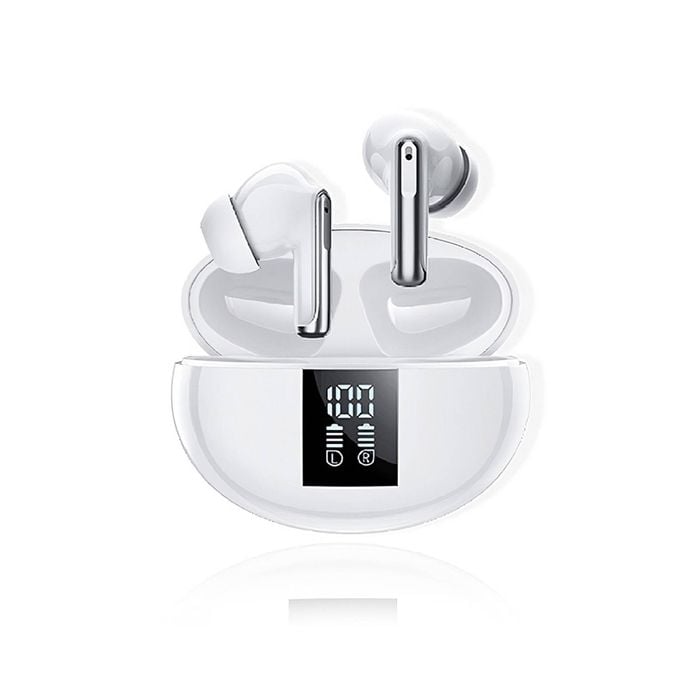 Sansai TWS Wireless Bluetooth Portable Earbuds White