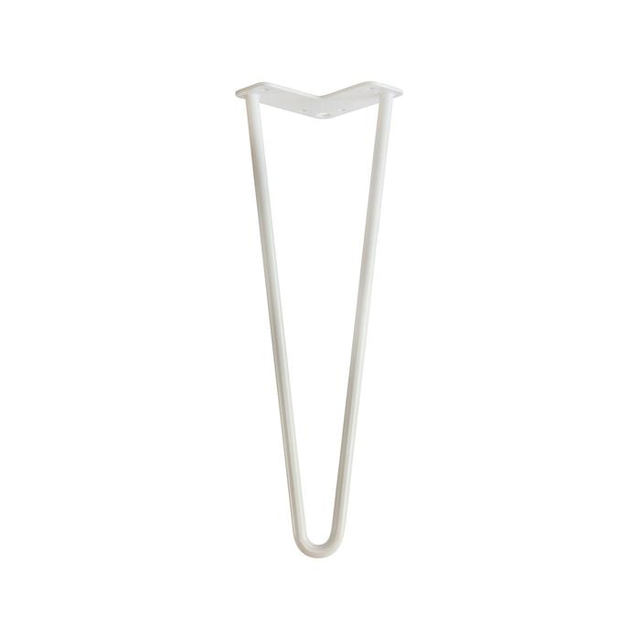 Taskmaster 400 x 12mm White Steel Hairpin 2 Leg